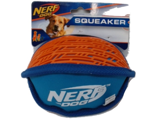 Dog Toy Force Grip Squeaker Footbal Nerf Dog