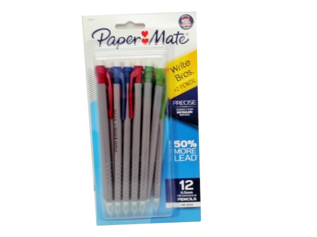 Mechanical Pencil 12pk. Ass\'t Colours Paper Mate