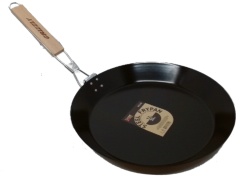 Steel Fry Pan 12 Non Stick w/Folding Handle Grizzly Outdoor