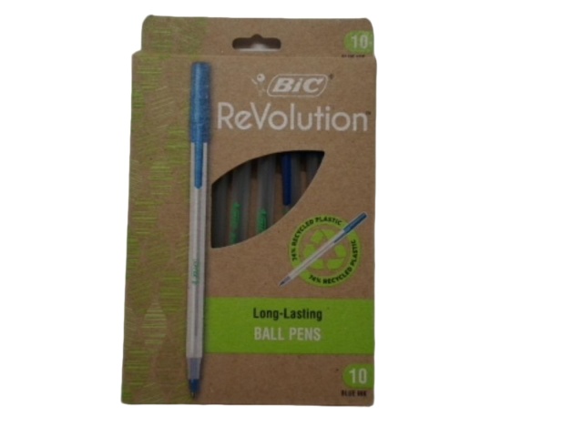 Ball Pen 10pk. Blue Bic Revolution
