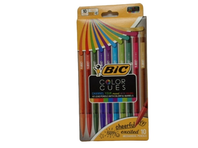 Mechanical Pencils 10pk. 0.7mm #2 Color Cues Bic