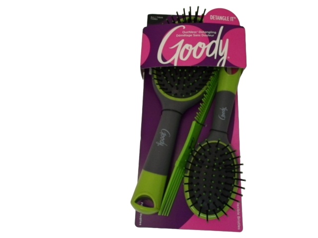 Hairbrush Set 3pc. Detangle It Ouchless Goody