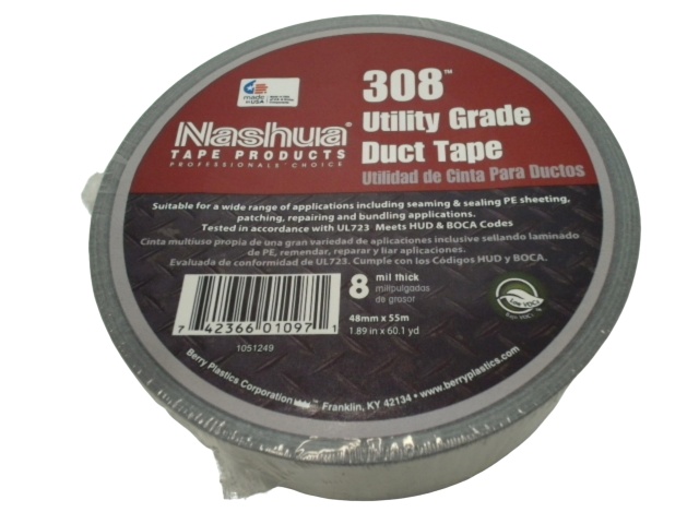 Duct tape premium 308™ utility grade 8 mil thick 48mm x 55m