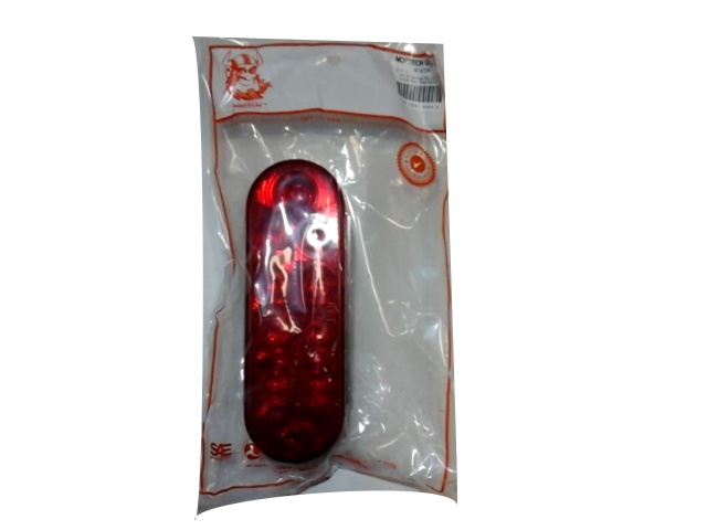 Tail Light 6 Oblong Red 10 LED Waterproof\