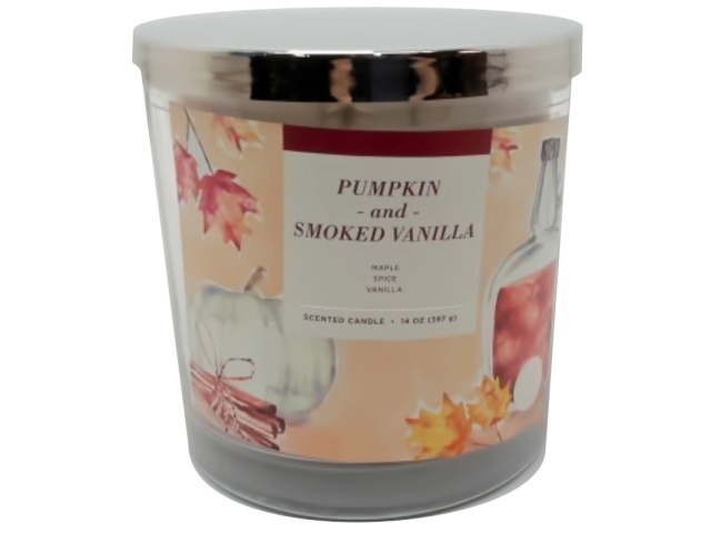 Scented Jar Candle 14oz. Pumpkin & Smoked Vanilla Sonoma