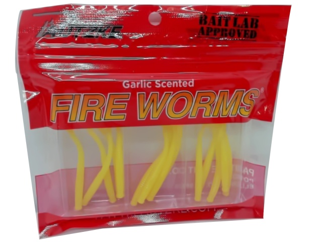 Fire Worms Yellow Garlic Scented 15pk. Autzke