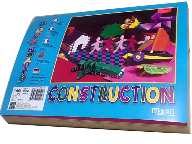 Construction Paper Pad 9x12 100 sheets\