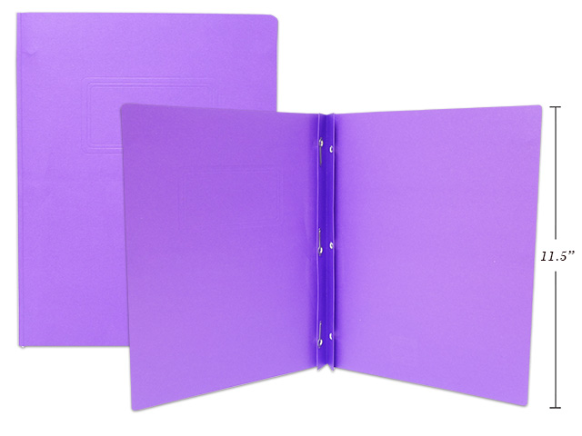 3 PRONG REPORT COVERS LETTER SIZE, PURPLE