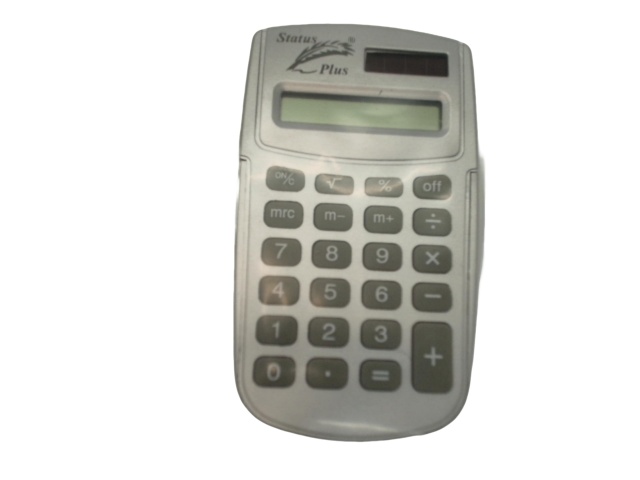 Calculator 8 digit dual power status plus