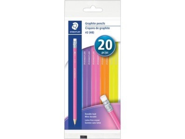 STAEDTLER 20PK NEON HB PENCILS