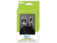 Cable - USB Lightning™ 6.6ft Black Braided