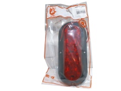 Tail Light 6 Oblong Red w/Bracket 10 LED Waterproof