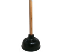 Action-1  21 2-in-1 Plunger Varnished Handle