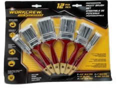 Paint Brush Set 12pk. Ass't Workcrew