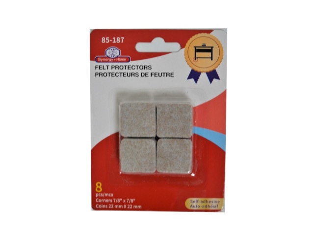 FELT PROTECTORS 8PCS 7/8x7/8 INCH