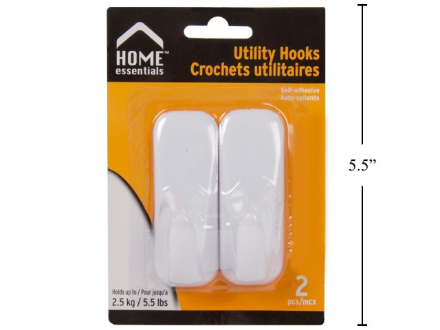 Self-adhesive Utility Hook 2 pack Utility Hook