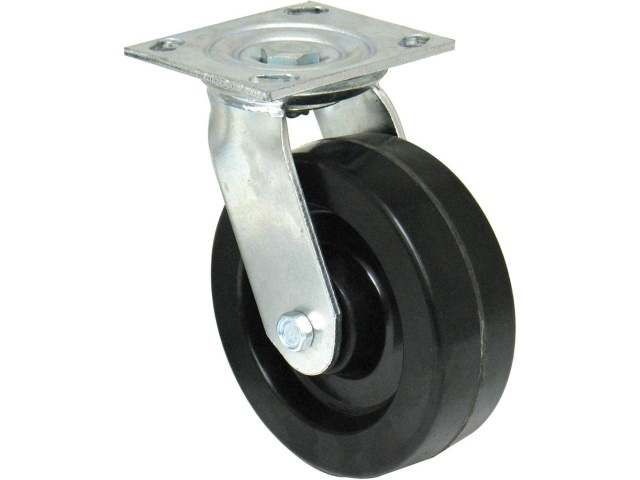 Caster rubber swivel 6 inch 485lb. - 220kg.