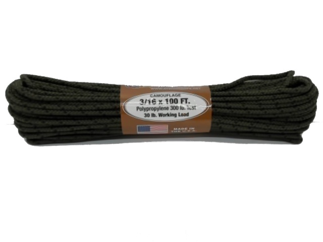 Rope 3/16x100\' Camo 300lb.\