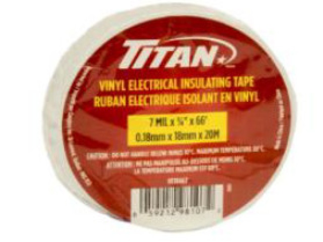 TITAN WHITE P.V.C. ELECTRICAL TAPE 18mm x 20m