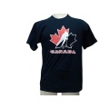 T-Shirt Black Large Team Canada