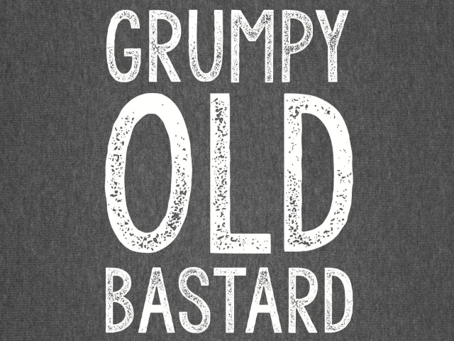 T-Shirt with print - Grumpy Old Bastard - XXL