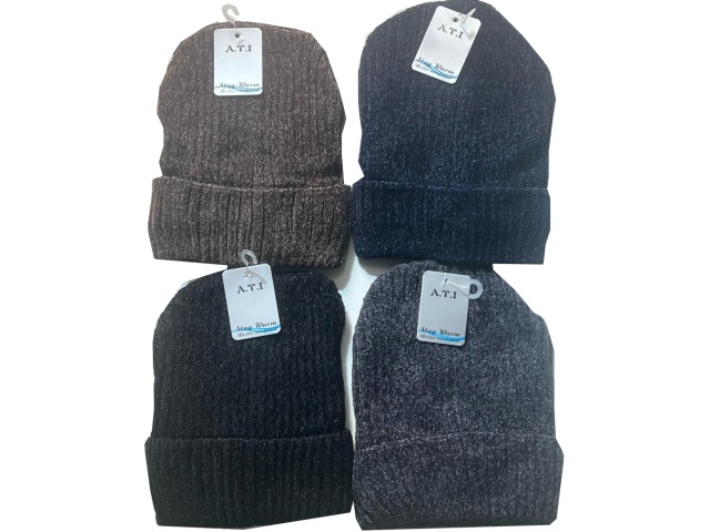 Chenille Hats Asst