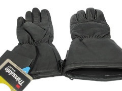 Gloves Thinsulate 2XL Genuine Leather Black Porelle