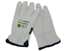 Driver Gloves Goatskin Fleece Lined XL White Deltaforce