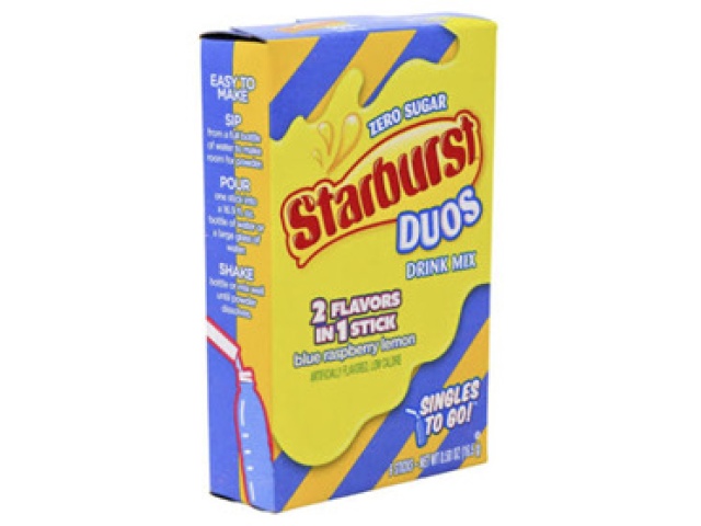 STARBURST STG DUOS RASPBERRY LEMON 12/6 CT