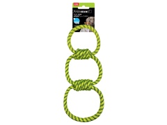 Dog Toy Floating Rope 3 Ring 16 Animoos