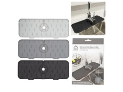 H.E. SILICONE SINK FAUCET MAT 36.5X14CM, 3 colours