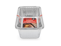 TITAN FOIL ALUMINUM 2 LB LOAF PANS 3/PK