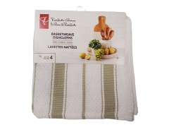 PC Basketweave Dishcloths 4pk 13x13 inch – Beige