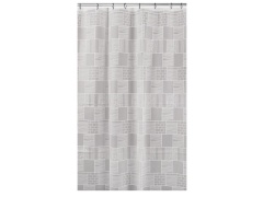 Peva shower curtain , white brick 71 x 71 inch