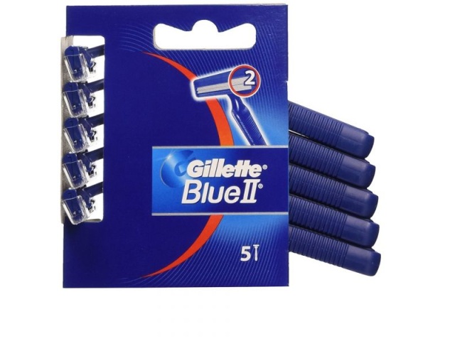 GILLETTE BLUE II 5CT DISPOSABLE RAZOR