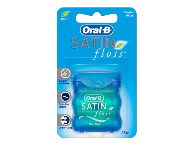 ORAL-B SATIN FLOSS 25M MINT