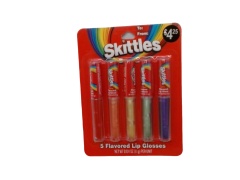 Lip Gloss 5pk. Skittles Ass't Flavours