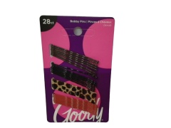 Bobby Pins 28pk. Animal Print Ass't Goody