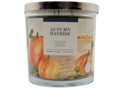 Scented Jar Candle 14oz. Autumn Hayride Sonoma