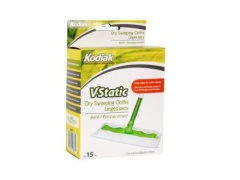 KODIAK V-STATIC DRY WIPES 15/PK