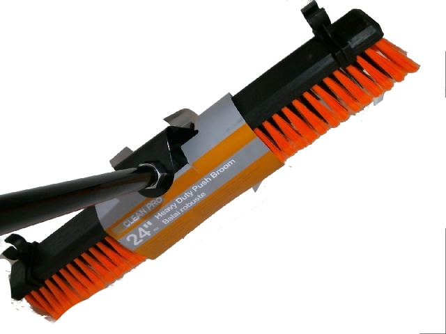 Push broom heavy duty 24 inch