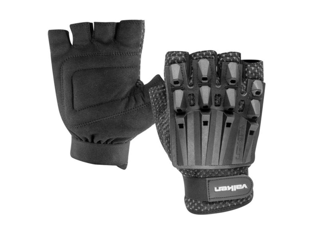 Gloves - MD/LG Black Half Finger Alpha