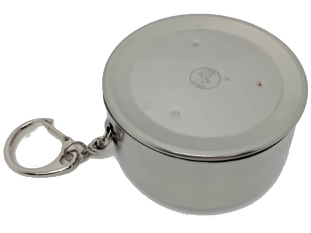 Stainless Steel Cup Box Keychain (display)