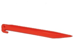 Tent Peg 9 Orange ABS Plastic