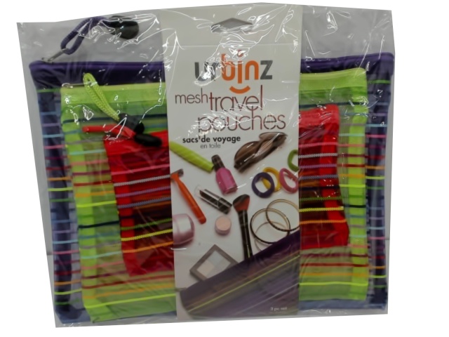 Mesh Travel Pouches 3pc. Set Urbinz