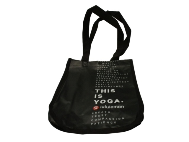 Reuseable Bag Black Small Lululemon This Is Yoga\