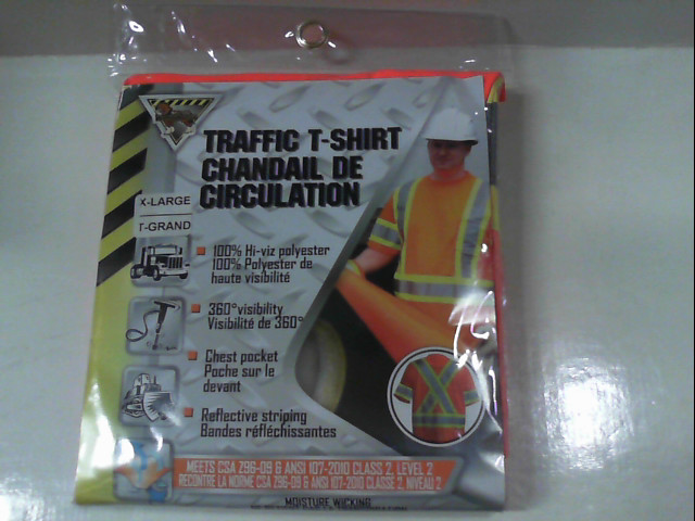 Safety T-Shirt Orange/Green Mesh XL