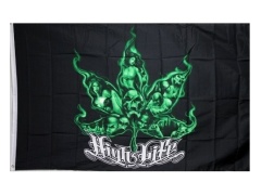 Flag 3x5 feet - Marijuana flag high life