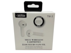 True wireless earbuds - white