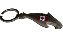 CANADA WHALE SHAPE KEYCHAIN